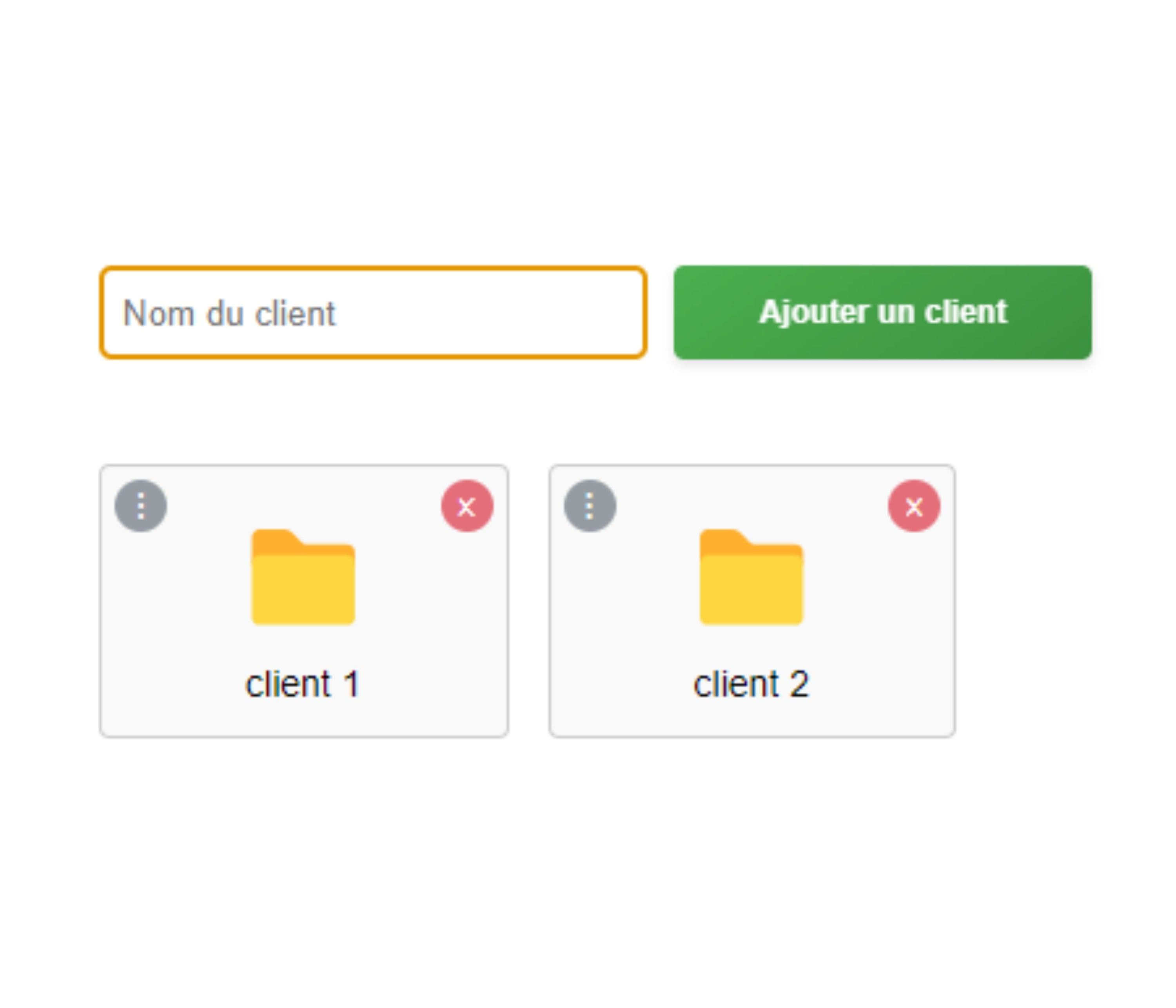 Interface de gestion de projets